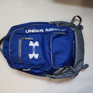 Pre-owned Under Armour Hustle II Storm Laptop Backpack Royal Blue